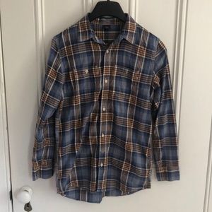 Gap Kids Plaid Long Sleeve Button Up Shirt